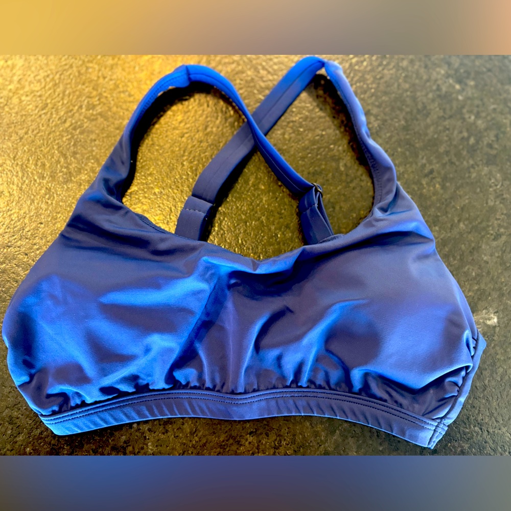 Title Nine Real Deal Bikini Top - Blueberry - Size M